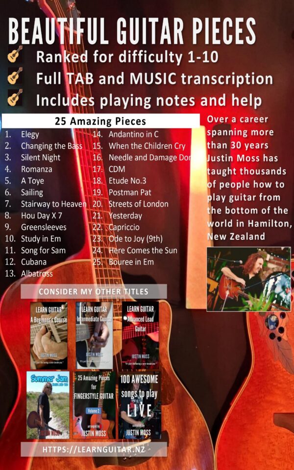 25 Amazing Pieces for Fingerstyle Guitar – Volume 1